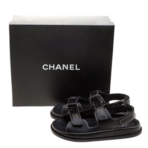 sandal chanel pria|chanel velcro sandals.